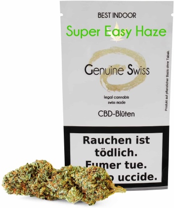 Genuine Swiss Super Easy Haze (2.5g) - Indoor (CBD: <18% THC: <1%)