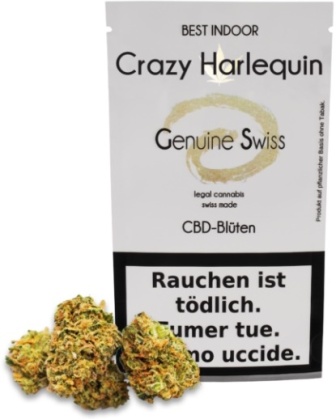 Genuine Swiss Crazy Harlequin (2.5g) - Indoor (CBD: <20% THC: <1%)