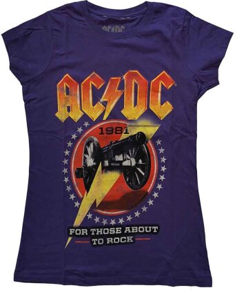 AC/DC Ladies T-Shirt - For Those About To Rock '81