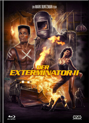 Der Exterminator 2 (1984) (Cover C, Limited Collector's Edition, Mediabook, Uncut, Blu-ray + DVD)
