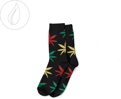 Long Socks Size 36-42 Black/Rasta