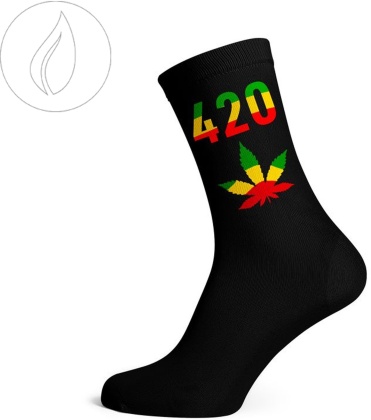 Long Socks Size 40-45 Black/420/Rasta