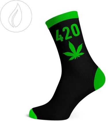 Long Socks Size 40-45 Black/420/Neon