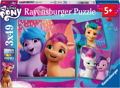 Puzzle My little Pony 3x49 Teile - My little Pony the movie,