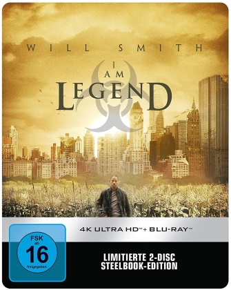 I am Legend (2007) (Edizione Limitata, Steelbook, 4K Ultra HD + Blu-ray)