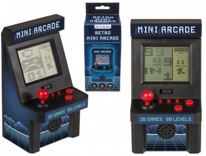 Mini-Spielautomat, Retro - mit 26 Spielen,