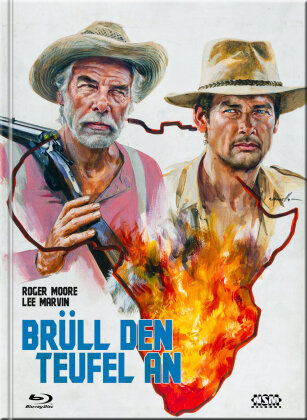 Brüll den Teufel an (1976) (Cover F, Limited Collector's Edition, Mediabook, Uncut, Blu-ray + DVD)