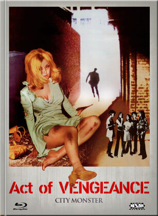 Act of Vengeance - City Monster (1974) (Cover B, Limited Collector's Edition, Mediabook, Uncut, Blu-ray + DVD)