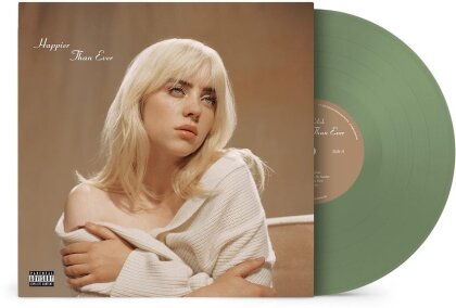 Billie Eilish - Happier Than Ever (Limited Edition, Green Vinyl, LP)
