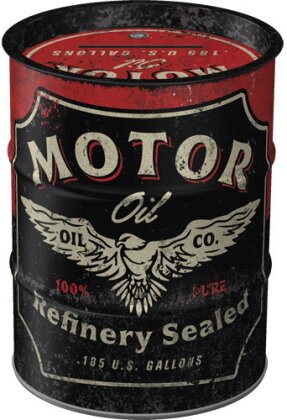 Spardose Ölfass. Best Garage / Motor Oil