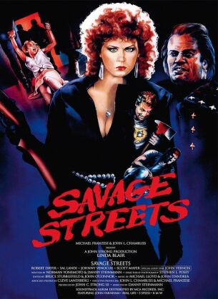 Savage Streets (1984) (Cover C, Édition Collector, Édition Limitée, Mediabook, Version Remasterisée, Blu-ray + DVD)