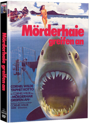 Mörderhaie greifen an (1975) (Cover B, Super Spooky Stories, Edizione Limitata, Mediabook, 2 DVD)