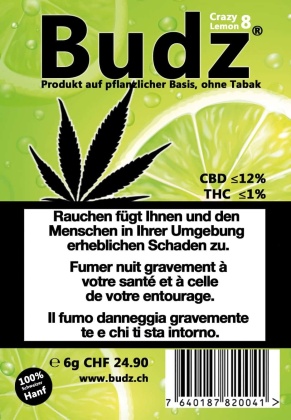 Budz Crazy Lemon (6g) - Greenhouse (CBD<12% THC: <1%)