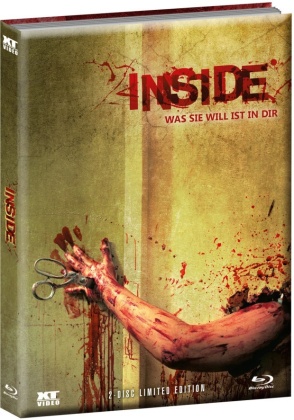 Inside - Was sie will ist in Dir (2007) (Wattiert, Cover 1, Limited Edition, Mediabook, Blu-ray + DVD)