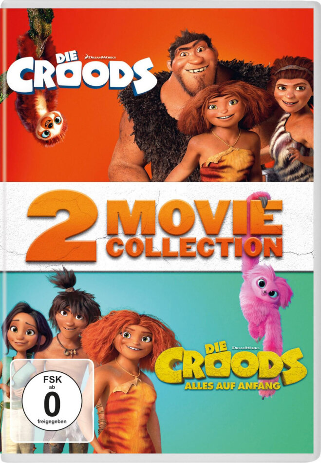 Die Croods 1+2 - 2 Movie Collection (2 DVDs)