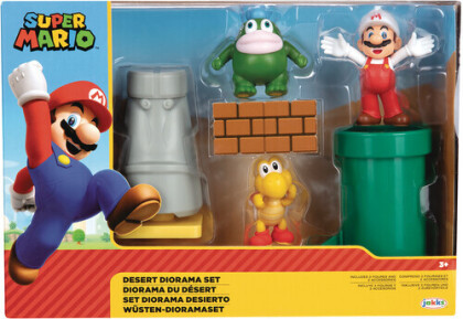 Jakks Pacific - Nintendo Mario 2-1/2In Desert Diorama Set Cs (Net)