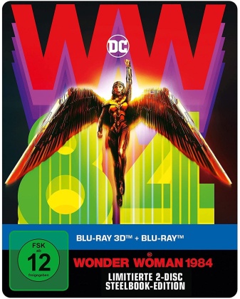 Wonder Woman 1984 (2020) (Édition Limitée, Steelbook, Blu-ray 3D + Blu-ray)