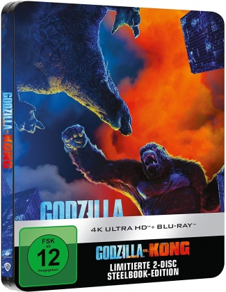 Godzilla vs. Kong (2021) (Édition Limitée, Steelbook, 4K Ultra HD + Blu-ray)