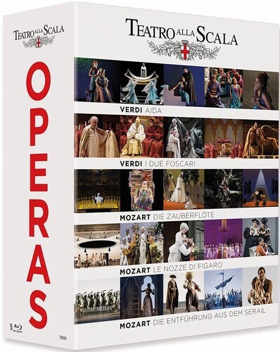 Various Artist - Teatro Alla Scala Operas - Aida / Die Zauberflöte / Le Nozze di Figaro / Die Entführung aus dem Serail (4 Blu-ray)