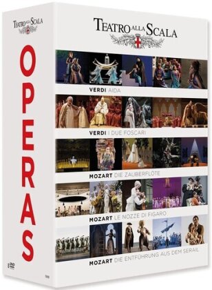 Various Artist - Teatro Alla Scala Operas - Aida / Die Zauberflöte / Le Nozze di Figaro / Die Entführung aus dem Serail (4 DVD)