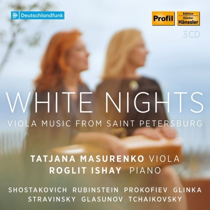 Serge Prokofieff (1891-1953), Dimitri Schostakowitsch (1906-1975), Michail Glinka (1804-1857), Alexander Glazunov (1865-1936), … - White Nights - Music For Viola & Piano From St. Petersburg (3 CD)