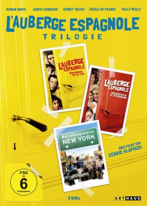 L'auberge espagnole Trilogie - L‘auberge espagnole / Wiedersehen in St. Petersburg / Beziehungsweise New York (3 DVDs)