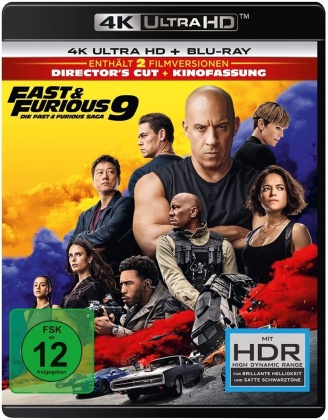 Fast & Furious 9 (2021) (Director's Cut, Cinema Version, 4K Ultra HD + Blu-ray)