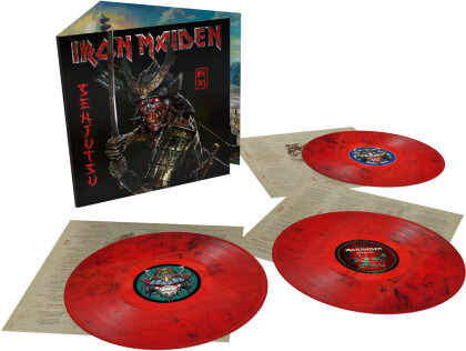 Iron Maiden - Senjutsu (Limited Edition, Red/Black Marbled Vinyl, 3 LPs)
