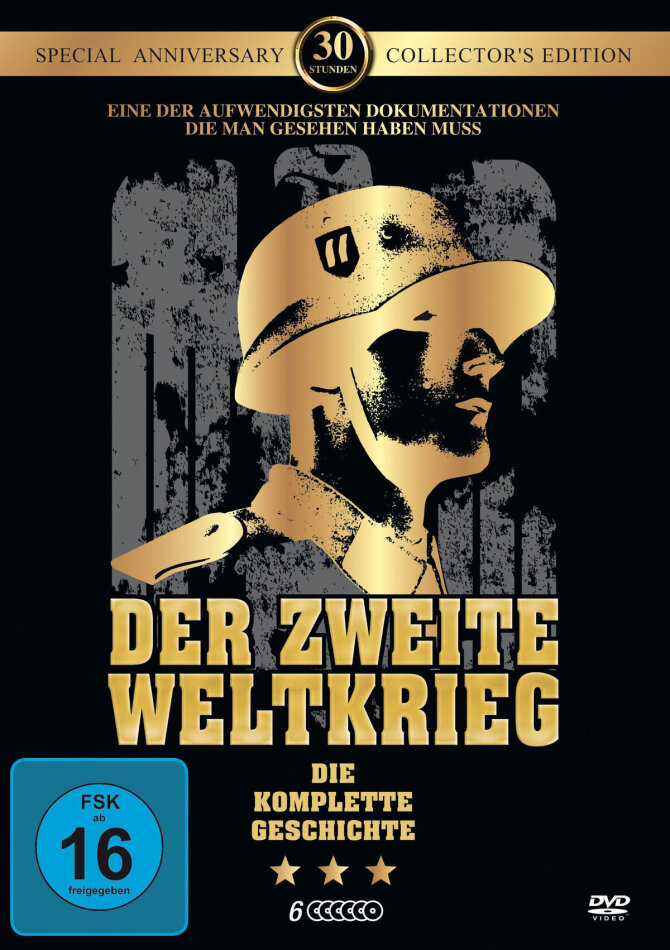 Der Zweite Weltkrieg - Die komplette Geschichte in 30 Stunden (Collector's Edition, Anniversary Special Edition, 6 DVDs)
