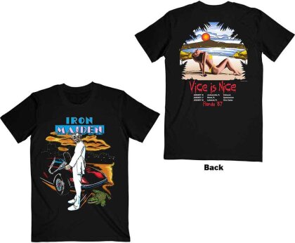 Iron Maiden Unisex T-Shirt - Vice Is Nice (Back Print)