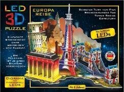 LED Diorama Puzzle. Motiv - Europa Reise 51 Teile