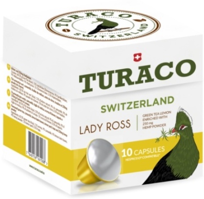 Turaco Lady Ross Hanf Tee - 10 Kapseln