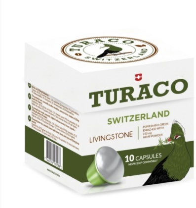 Turaco Livingstone Hanf Tee - 10 Kapseln