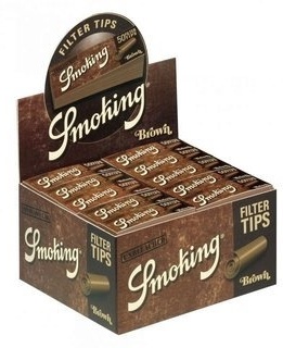 Smoking Filter Tips Brown - Box 50 Stk.