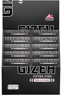 Gizeh Rolls Black Slim - Box 20 Stk.