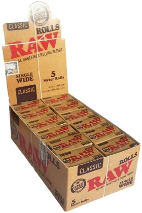 Raw Classic Rolls Single Wide - Box 24 Stk.