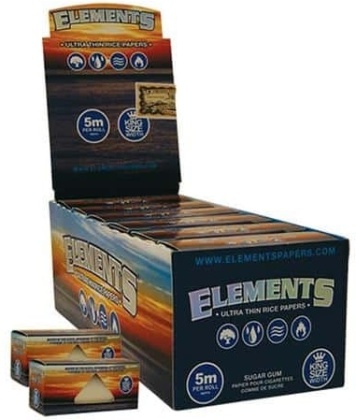Elements King Size Blue - Box 12 Stk.