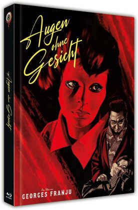 Augen ohne Gesicht (1960) (Cover C, b/w, Limited Collector's Edition, Mediabook, Blu-ray + DVD)