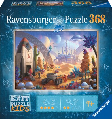 Ravensburger EXIT Puzzle Kids - 13266 Die Weltraummission - 368 Teile Puzzle für Kinder ab 9 Jahren, Kinderpuzzle
