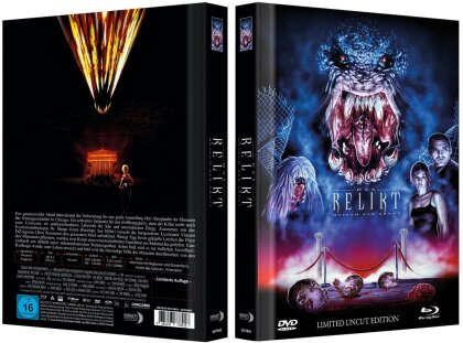 Das Relikt - Museum der Angst (1997) (Cover A, Limited Collector's Edition, Mediabook, Uncut, Blu-ray + DVD)