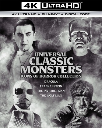 Universal Classic Monsters - Icons Of Horror Collection (4 4K Ultra HDs + 4 Blu-rays)