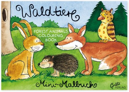 Waldtiere Mini-Malbuch
