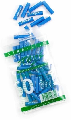 PURIZE® Xtra Slim Aktivkohlefilter BLUE - 50 Stk.