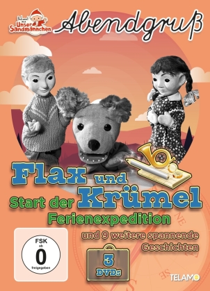 Unser Sandmännchen - Abendgruss - Flax und Krümel: Start der Ferienexpedition (3 DVDs)