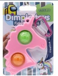 Fidget Push Pop Bubble Unicorn/Einhorn Schlüsselanhänger