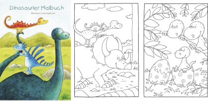 GRÄTZ VERLAG Malbuch - Dinos