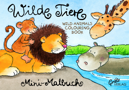 Wilde Tiere Mini-Malbuch