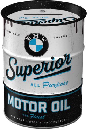 Spardose Ölfass. BMW / Superior Motor Oil