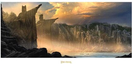 Herr der Ringe Kunstdruck The Argonath - Pillars of the Kings 59 x 30 cm