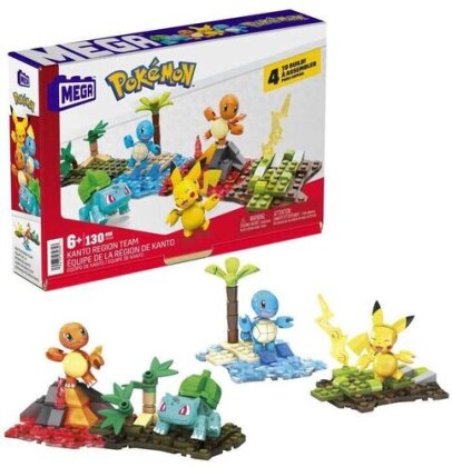 Mega Bloks Pokemon - Pokemon Kanto Region Team Building Toy Set